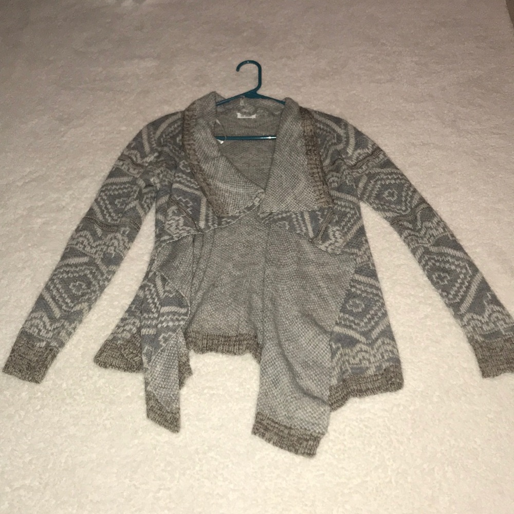 Gray cardigan